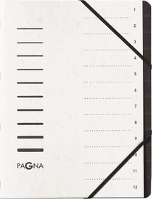 Pagna Ordnungsmappe, 12 Fächer, A4, weiß
