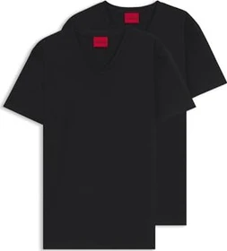 Hugo Boss V-Neck 2er-Pack T-Shirt kurzarm schwarz (Herren)