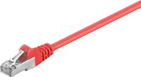 goobay Patchkabel, Cat5e, F/UTP, RJ-45/RJ-45, 1.5m, rot