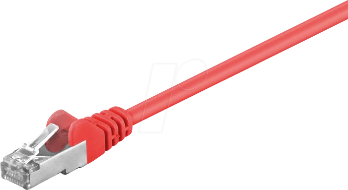 goobay Patchkabel, Cat5e, F/UTP, RJ-45/RJ-45, 1.5m, rot
