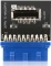 Akasa USB 3.0 19-Pin auf USB 3.1 20-Pin Key-A Pfostenstecker intern Vorschaubild
