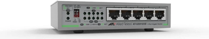 Allied Telesis CentreCOM GS910 Desktop Gigabit Switch, 5x RJ-45