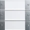 Gira System 55 Wippenset mit Beschriftungsfeld 3-fach Vorschaubild