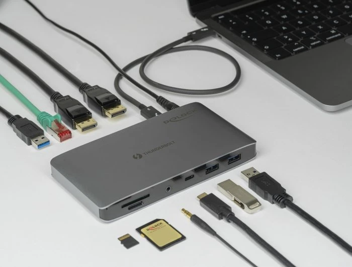 DeLOCK Thunderbolt 3 Docking Station 8K, Thunderbolt 3 [Buchse]