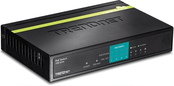 TRENDnet TPE-S Desktop Switch, 8x RJ-45, 30W PoE
