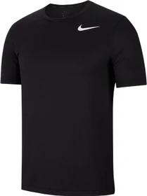 Nike Breathe Funktionsshirt kurzarm black heather/metallic hematite (Herren)