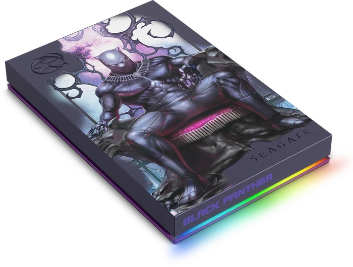 Seagate FireCuda Gaming HDD - King of Wakanda Special Edition, 2TB, +Rescue, USB 3.0 Micro-B