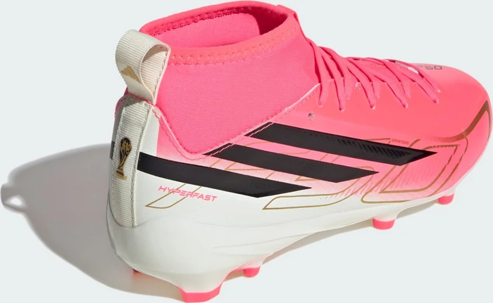 adidas F50 Hyperfast League Mid FG solar turbo/core black/gold metallic (Junior)
