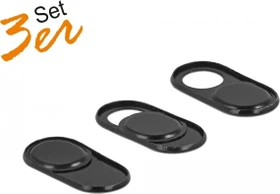 DeLOCK Webcam-Abdeckung, für Notebook, Tablet und Smartphone, 3 Stück