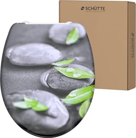 Schütte Duroplast WC-Sitz mit Absenkautomatik und Schnellverschluss stone