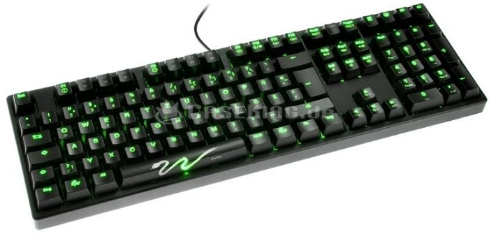 Ducky Shine 3, LEDs grün, MX Brown, USB, DE