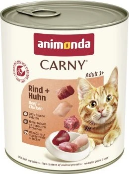 animonda Carny Rind und Huhn, 9.60kg (12x 800g)