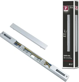 Paulmann URail Schienensystem-Komponente Mittel-Stromeinspeisung 3/4/5-adrig chrom matt