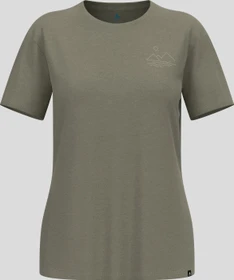 Odlo Ascent Sun Sea Mountains Funktionsshirt kurzarm vetiver melange (Damen)