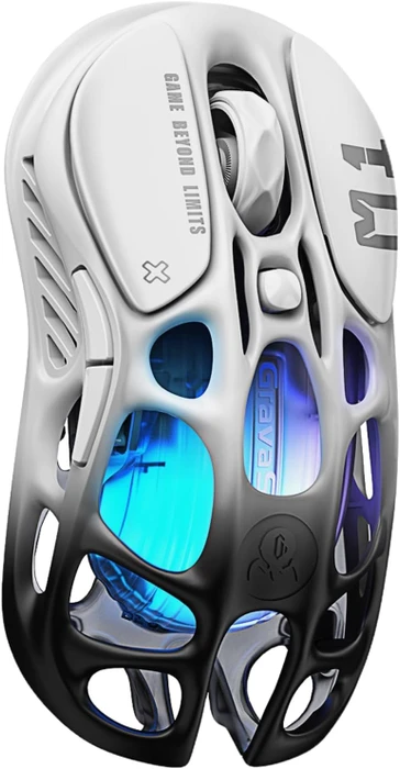 GravaStar Mercury M1 Pro Wireless Gaming Mouse, Gradient Black, USB/Bluetooth