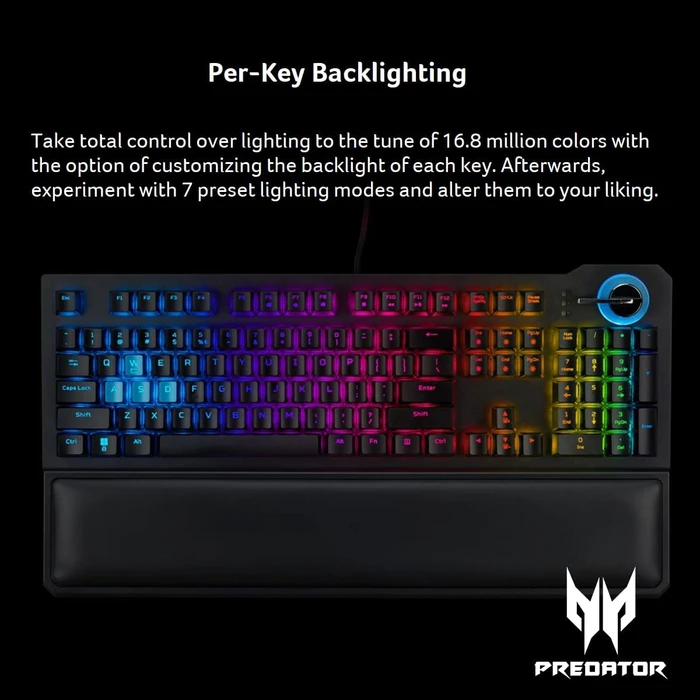 Acer Predator Aethon 700, clicky/linear umschaltbar, Darfon Optical Q, USB, US