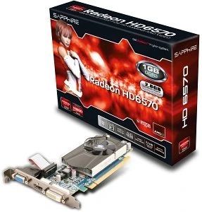Sapphire Radeon HD 6570 HyperMemory, 1GB DDR3, VGA, DVI, HDMI, lite retail