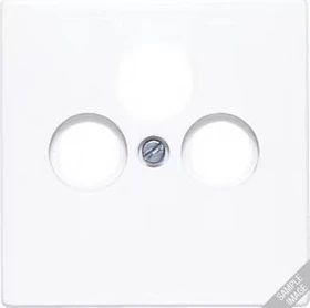 Jung Serie LS Abdeckung für Universal-Sat/BK-Dosen, weiß