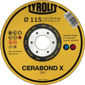 Tyrolit Premium Cerabond X Schleifscheibe, 178x4x22.23mm, 5 Stück