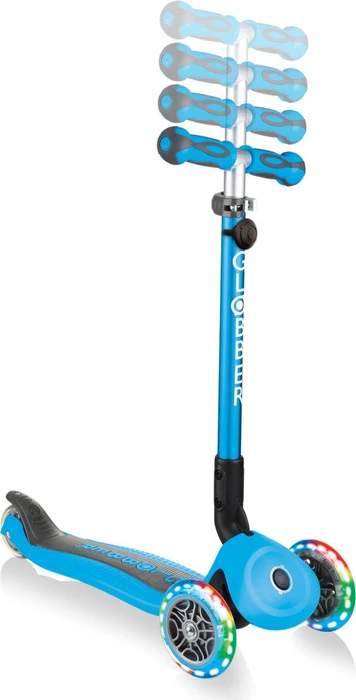 Globber Go Up Deluxe Lights Kickboard sky blue