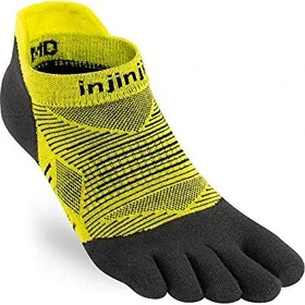 Injinji Run Lightweight No-Show Laufsocken limeade