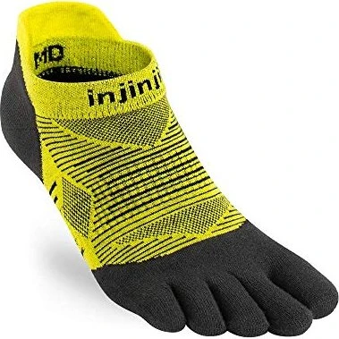 Injinji Run Lightweight No-Show Laufsocken limeade