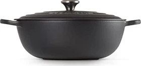 Le Creuset Signature Gusseisen La Marmite Familientopf 32cm 7l schwarz matt