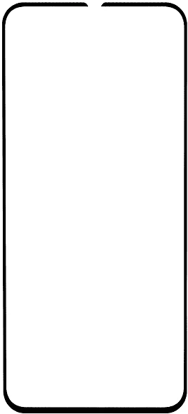 ISY Displayschutzglas 2.5D für Samsung Galaxy A55 5G schwarz