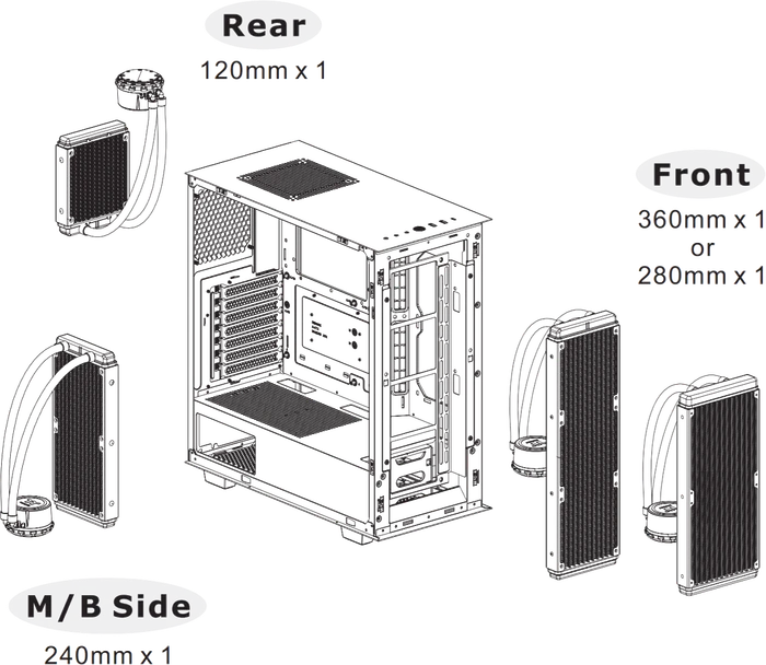 Thermaltake Divider 300 TG Air, schwarz, Glasfenster