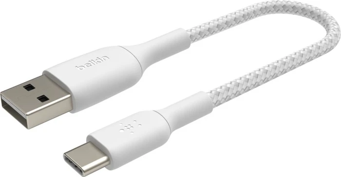 Belkin BoostCharge Braided USB-C to USB-A 0.15m weiß