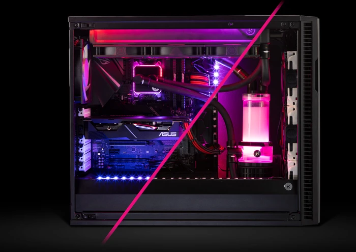 EK Water Blocks EK-Loop D-RGB LED Magnetic Kit, ARGB beleuchtet, 40cm, schwarz