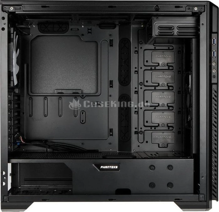 Phanteks Enthoo Pro M Tempered Glass schwarz, Glasfenster