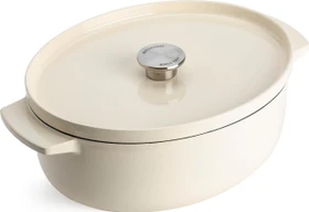 KitchenAid CC006062-001 Gusseisen Bräter oval 30cm creme