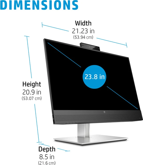 HP E24mv G4, 3 Jahre Garantie, 23.8"