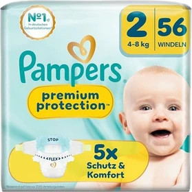 Pampers Premium Protection Gr.2 Einwegwindel, 4-8kg, 56 Stück