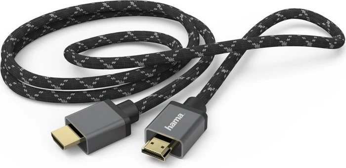 Hama 8K Ultra High Speed HDMI Kabel Alu grau/schwarz, 5m