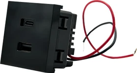 Shelly USB-Ladebuchse für Wall Display Stand schwarz