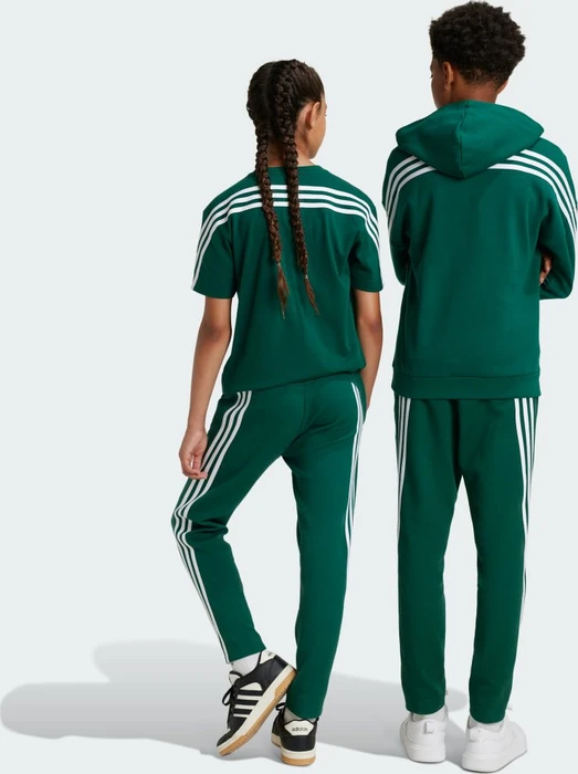 adidas Future Icons 3-Streifen Ankle-Length Trainingshose lang collegiate green/white (Junior)