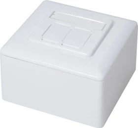 LogiLink Cat6 Anschlussdose Aufputz, 2x RJ-45