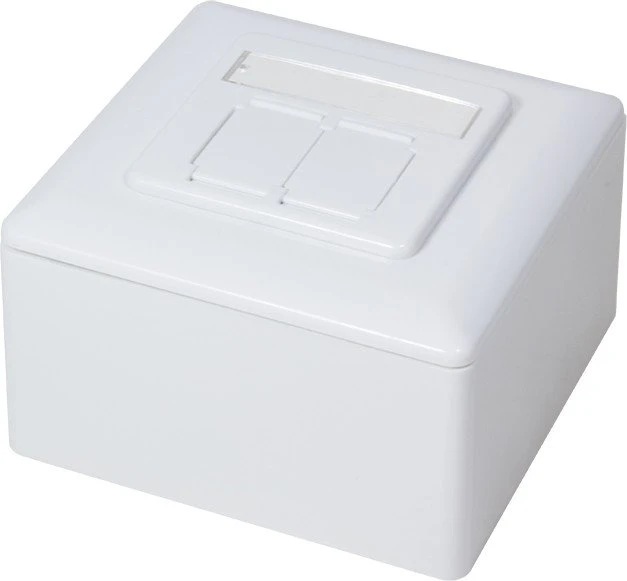 LogiLink Cat6 Anschlussdose Aufputz, 2x RJ-45
