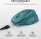 Trust Ozaa Rechargeable Wireless Mouse blau, USB Vorschaubild