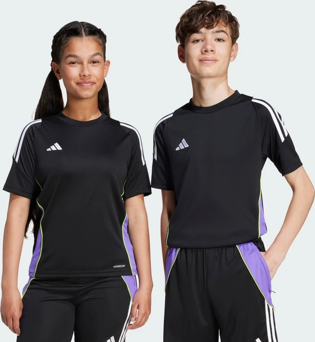 adidas Tiro 24 Trikot kurzarm black/purple rush (Junior)