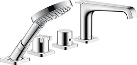 Hansgrohe Axor Citterio E 4-Loch Wannenrandarmatur mit Thermostat chrom