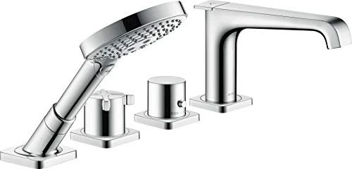 Hansgrohe Axor Citterio E 4-Loch Wannenrandarmatur mit Thermostat chrom
