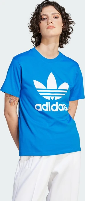 adidas Adicolor Classics Trefoil T-Shirt kurzarm blue bird (Damen)
