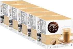 Nestlé Nescafe Dolce Gusto Espresso Cortado Kaffeekapseln, 80 Stück (5x 16 Stück)