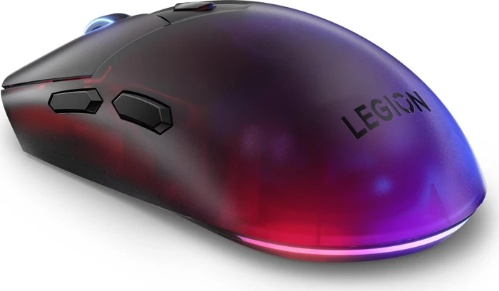 Lenovo Legion M410 RGB Wireless Gaming Mouse, schwarz/transparent, USB