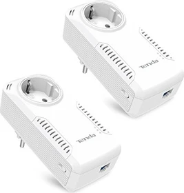 Tenda P1001P Powerline AV1000 Passthrough Kit, HomePlug AV2, RJ-45, 2er-Pack