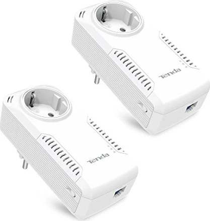 Tenda P1001P Powerline AV1000 Passthrough Kit, HomePlug AV2, RJ-45, 2er-Pack