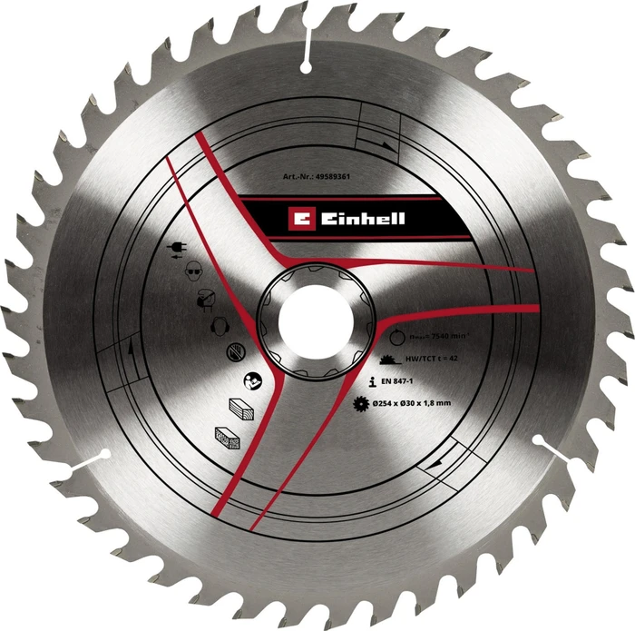 Einhell HM Kreissägeblatt 42Z, 254x1.8x30mm, 1 Stück